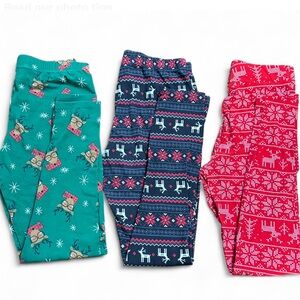 OLIVIA JORDAN & NO BOUNDARIES Bundle Pajama Bottoms - Green, Black and Red S.